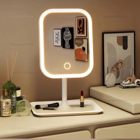 Espejo de Tocador LED – Luz Regulable, Modos de Luz