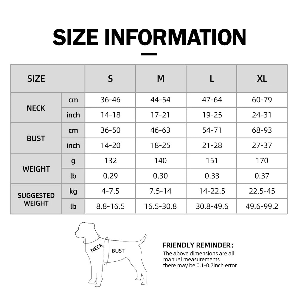 Arnés Antitirones para Perro Ajustable con Diseño Reflectante