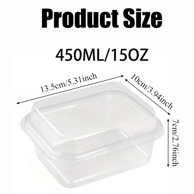 Transparent Cake Box Rectangle Dessert Cake Box Disposable Party Wedding Christmas Mousse Tiramisu Packaging