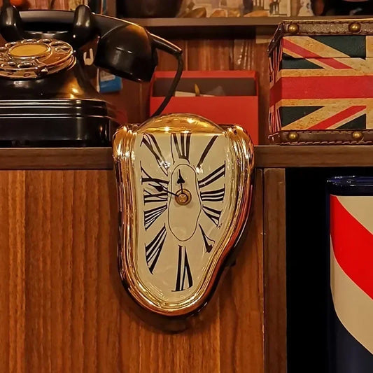 Reloj Derretido Estilo Dalí Decoración Surrealista - Decoración Creativa para Hogar