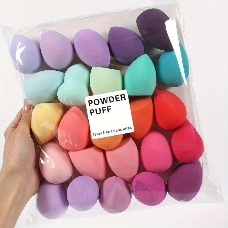 Esponja para Base y Polvo – Sin Látex ni Fragancia, Colores Surtidos