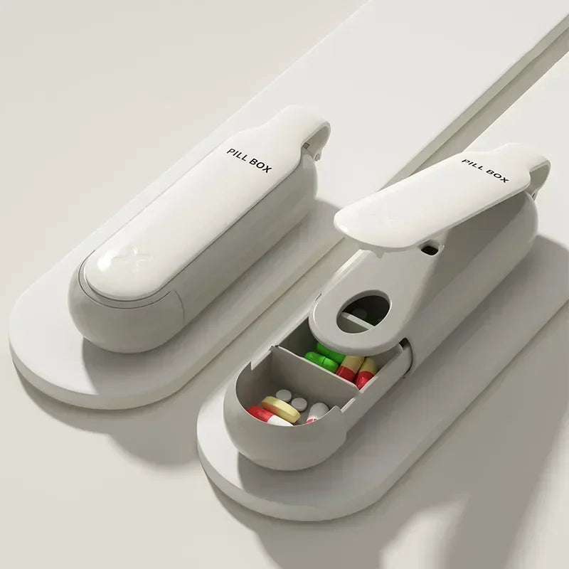 Pastillero Portátil de 3 Compartimentos - Estuche Impermeable y Colorido