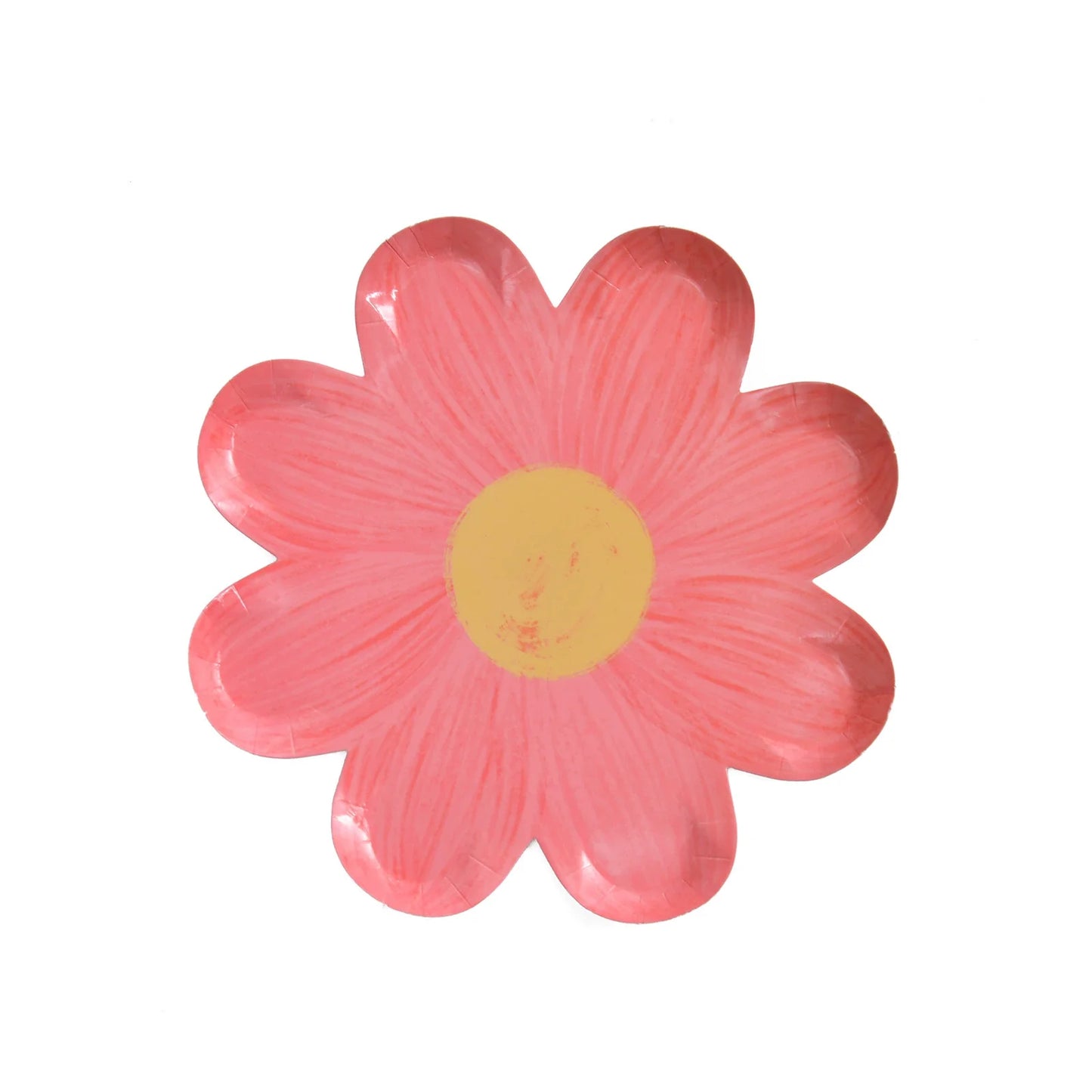 Platos Desechables en Forma de Margarita – Vajilla Floral para Fiesta (10 piezas)