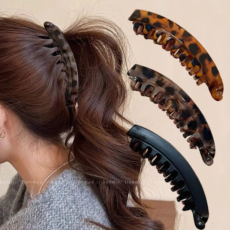 Clip de Cabello Banana Carey 12.5cm - Pinza de Pescado para Mujer