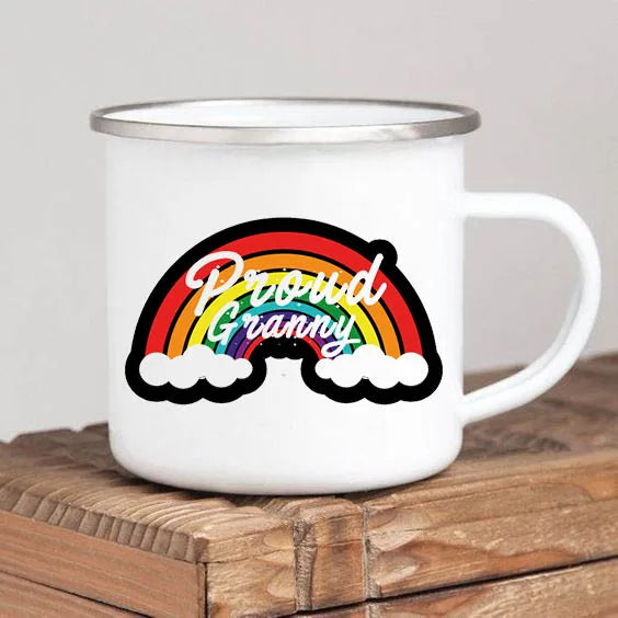 Regalo para la Mejor Abuela del Mundo - Taza de Peltre Blanca 8cm