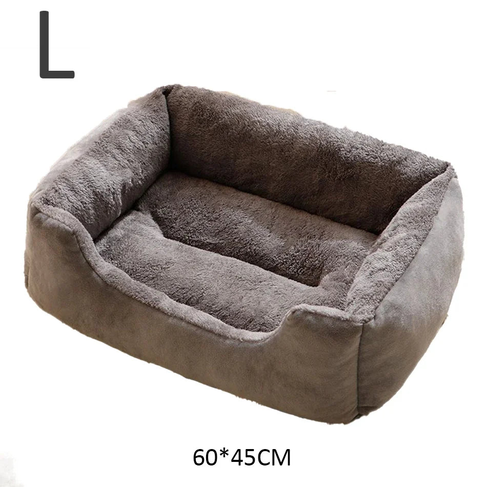 Cama Suave para Perros y Gatos con Bordes Elevados – Cama Acolchada para Mascotas