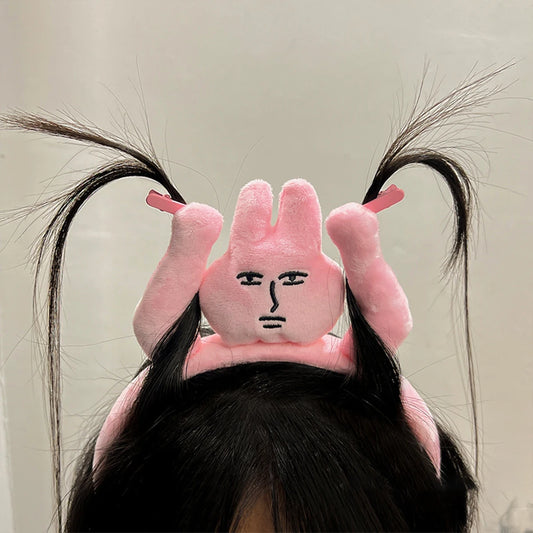 Diadema Conejo Rosa Divertida | Banda para Cabello Funny Bunny