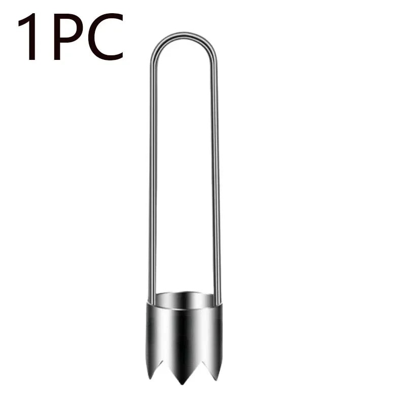 Extractor de Corazones de Acero Inoxidable - Removedor de Semillas Portátil