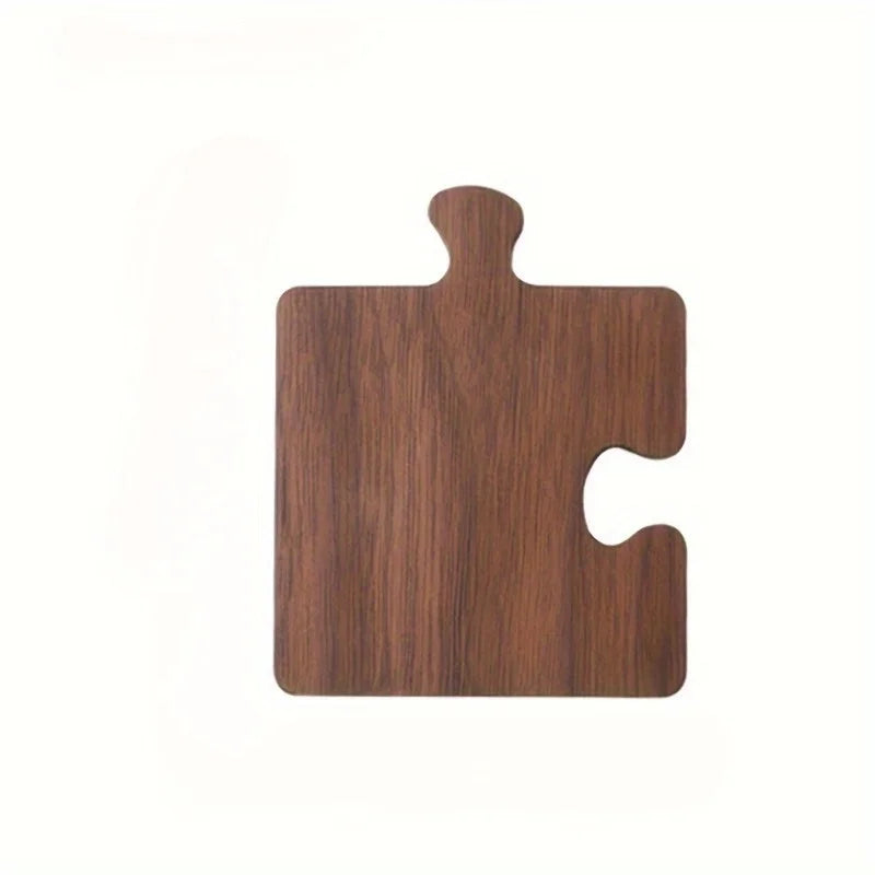 Portavasos de Madera Tipo Rompecabezas