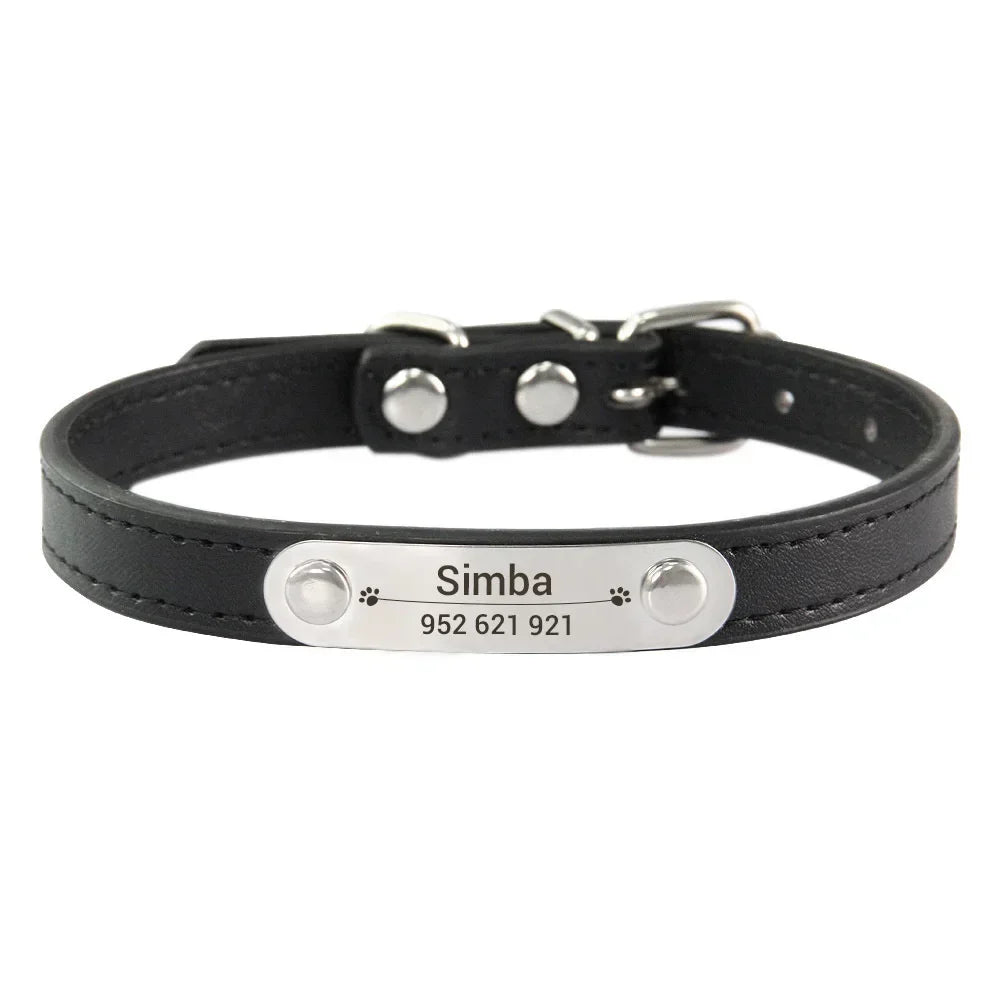 Collar Personalizado para Perro con Placa Grabada