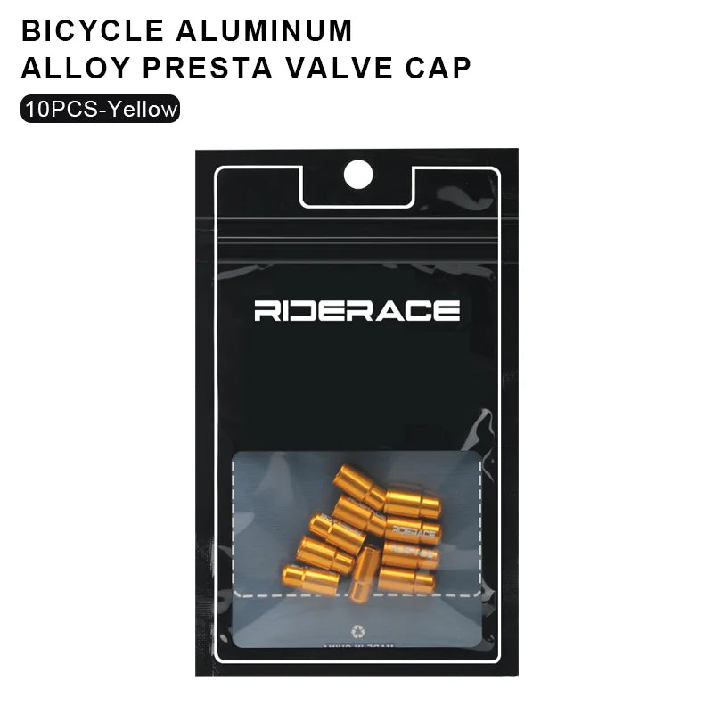 Tapas de Válvula Presta RIDERACE - Aleación de Aluminio CNC para MTB