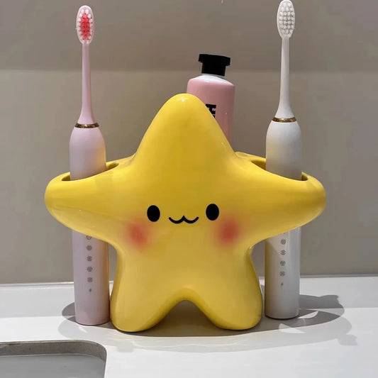Porta Cepillos de Dientes en Forma de Estrella - Organizador de Baño Cute
