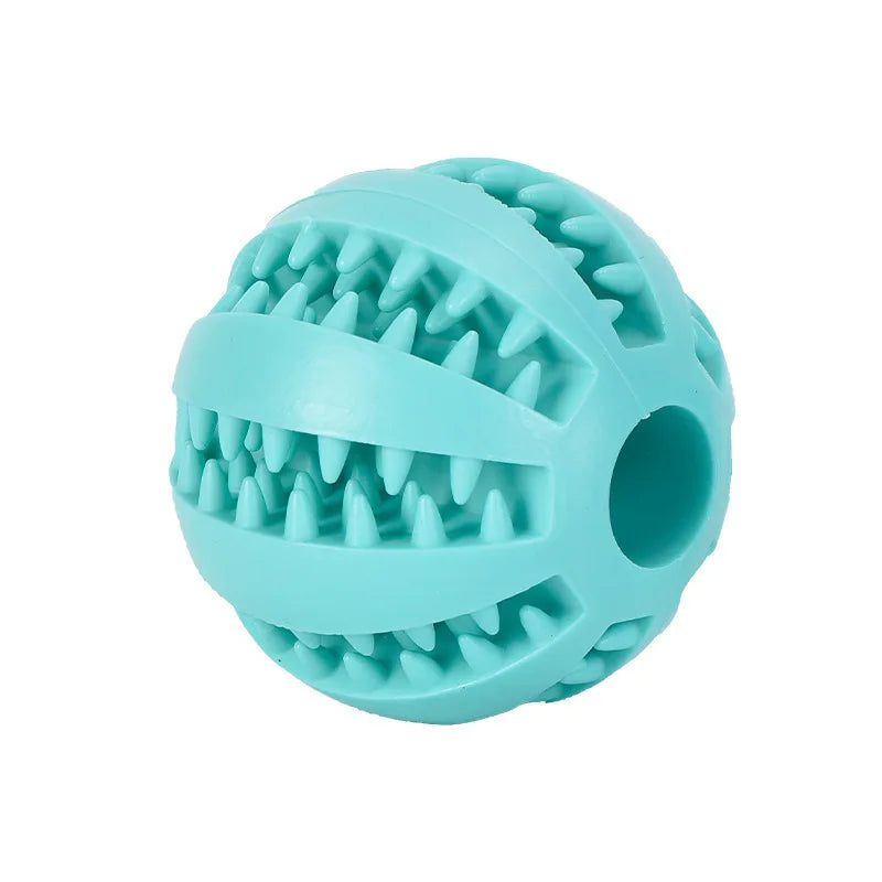 Pelota Interactiva para Mascotas de Goma Limpieza Dental