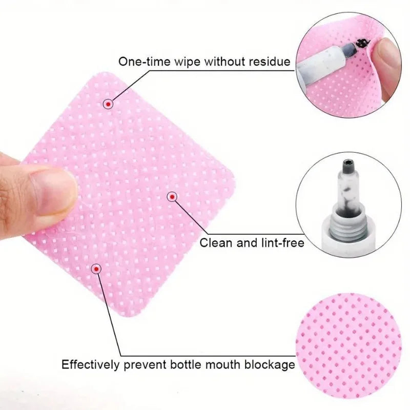 Toallitas Lint Free para Uñas | Wipes Sin Pelusa para Gel y Manicure Profesional