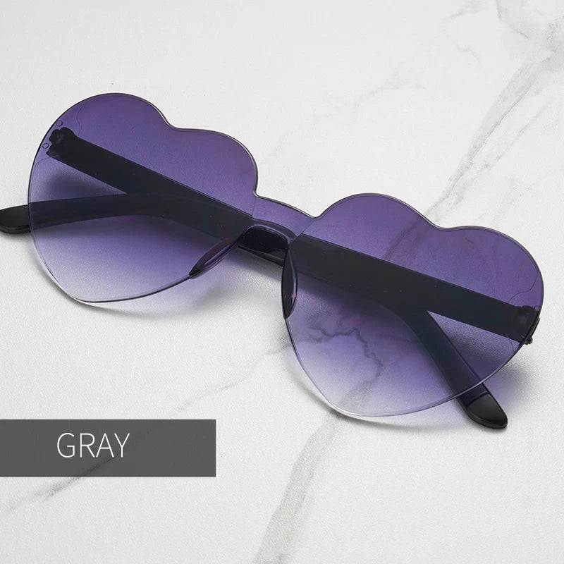 Gafas de Sol en Forma de Corazón – Lentes de Fiesta con Protección UV