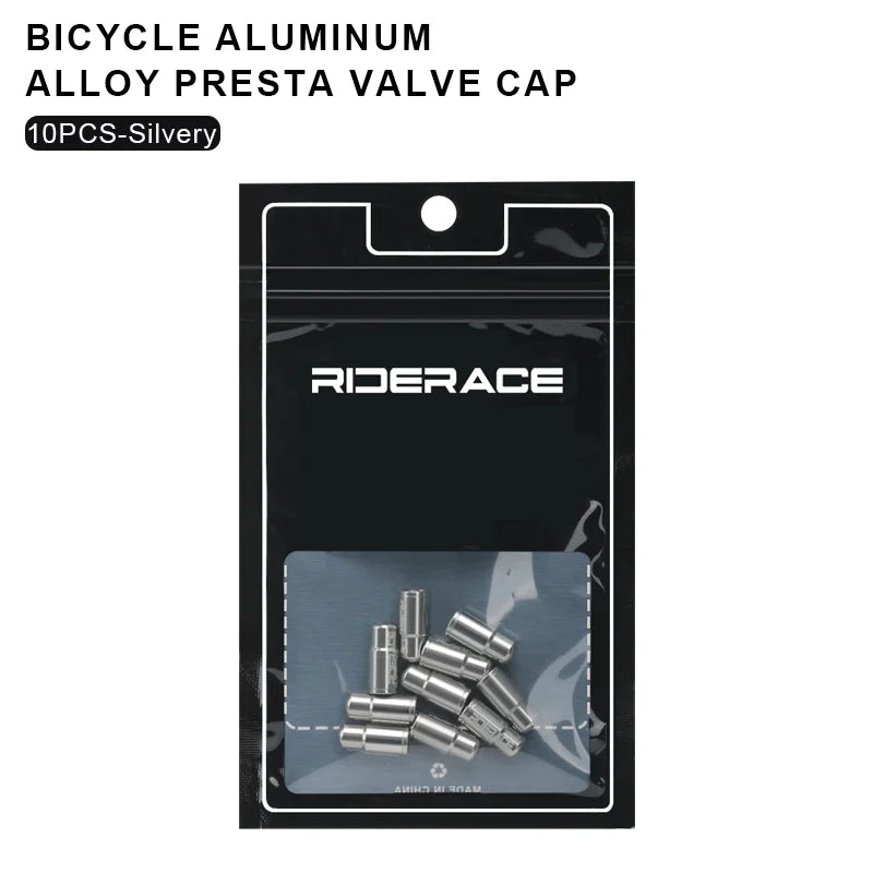 Tapas de Válvula Presta RIDERACE - Aleación de Aluminio CNC para MTB