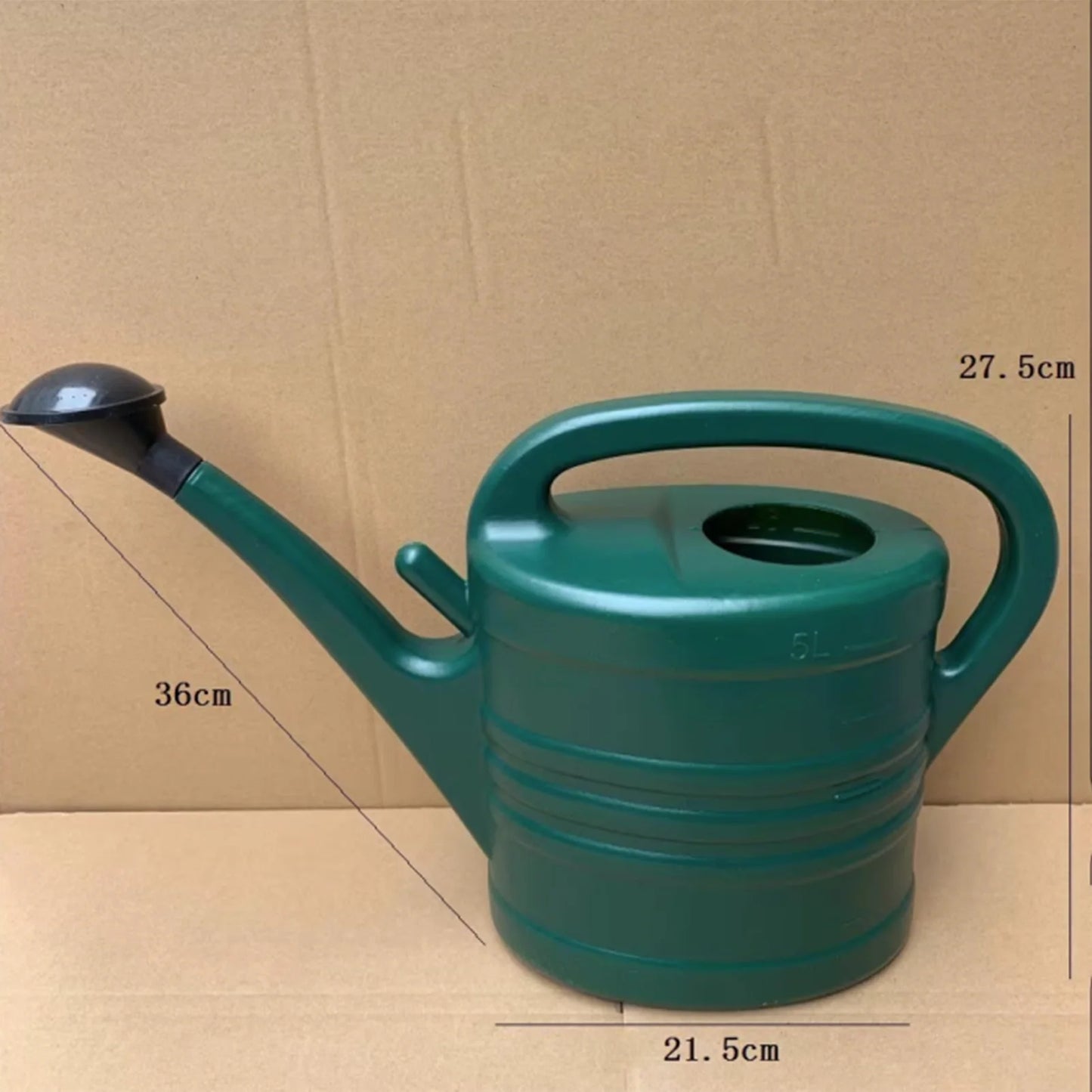 Regadera para Jardín de 5 Litros Ligera y Resistente - Cabezal Difusor
