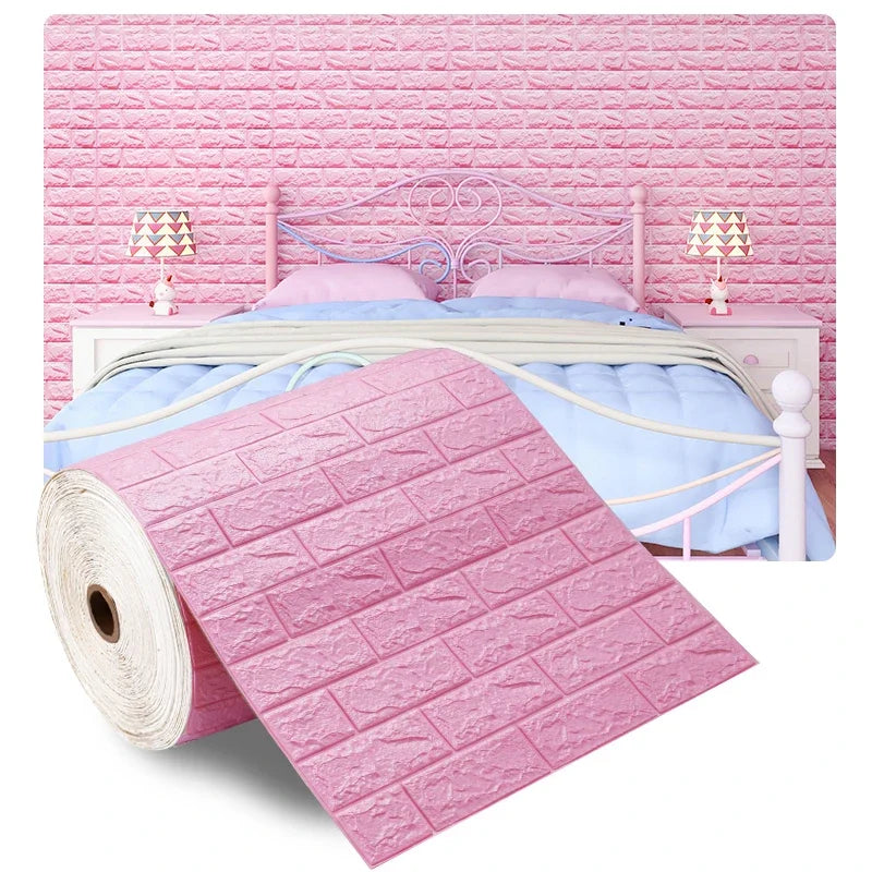 Papel Tapiz Adhesivo 3D Tipo Ladrillo