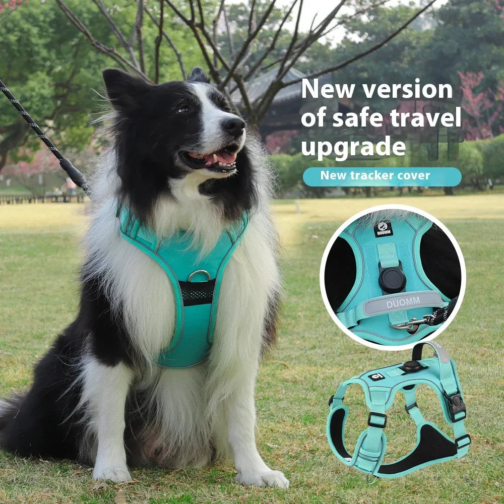 Arnés Antitirones para Perro Ajustable con Diseño Reflectante