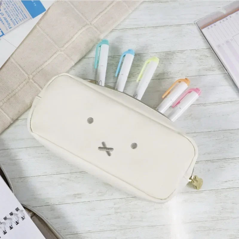 Estuche Escolar Miffy de Alta Calidad - Almacenamiento de Cosméticos Kawaii