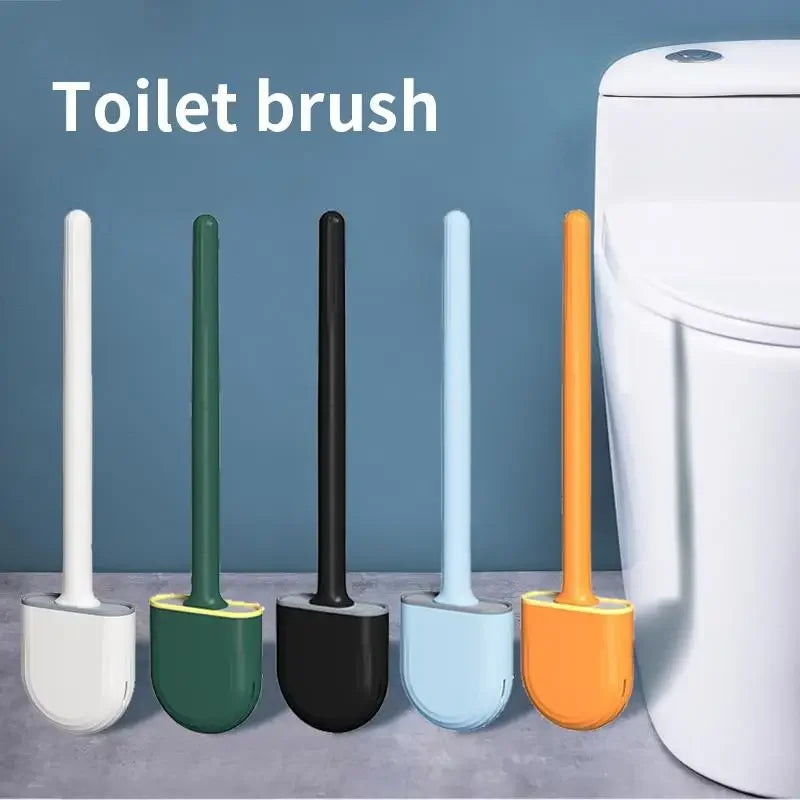 Cepillo de Baño de Silicona Flexible con Soporte