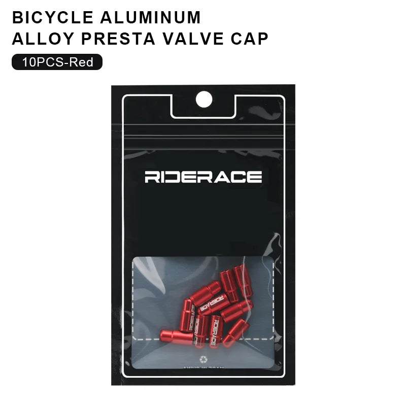Tapas de Válvula Presta RIDERACE - Aleación de Aluminio CNC para MTB