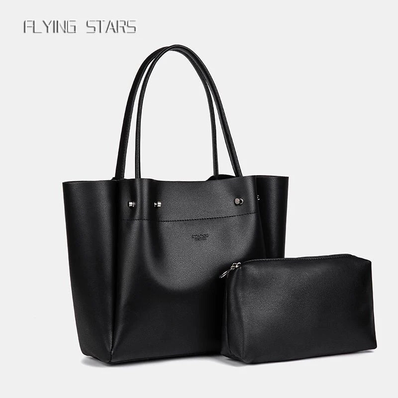 Bolsa de Hombro Mujer Estilo Casual – Tote Amplia con Zipper