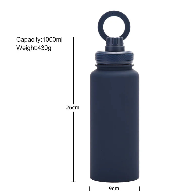 Botella Térmica con Soporte Magnético para Celular (1000 ml)