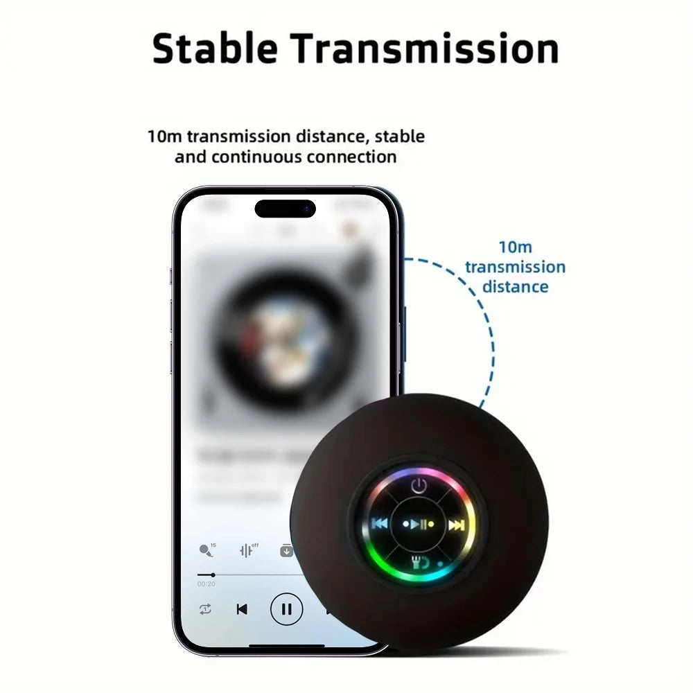 Mini Bocina Inalámbrica para Ducha - Estéreo con Bluetooth 5.0