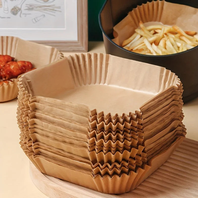 Papel Pergamino para Air Fryer Impermeable y Antiaherente - Repostería y BBQ
