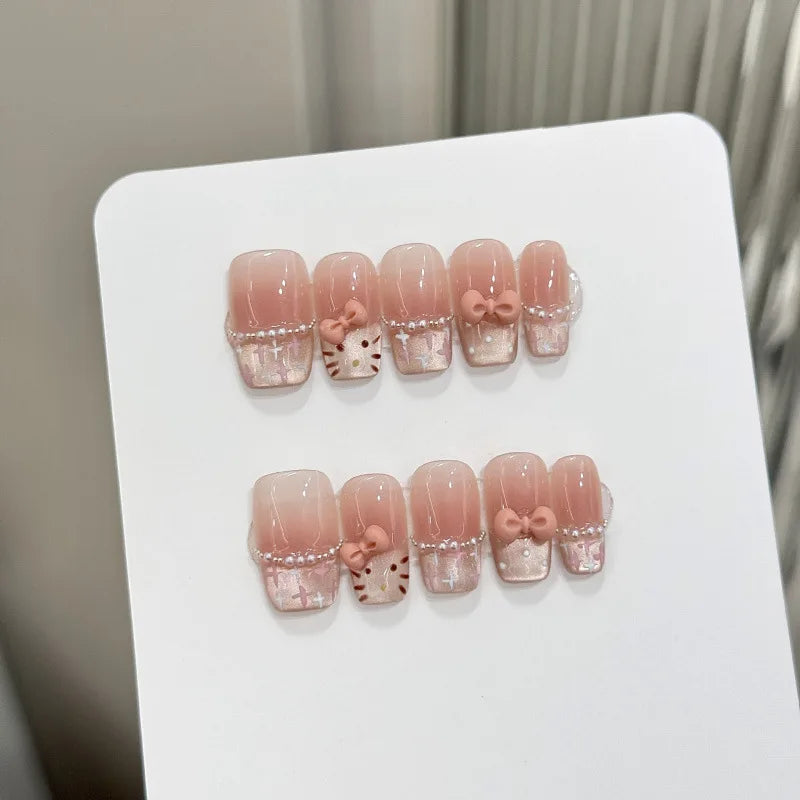 Uñas Postizas con Adhesivos | Set de Press On Nails para Nail Art