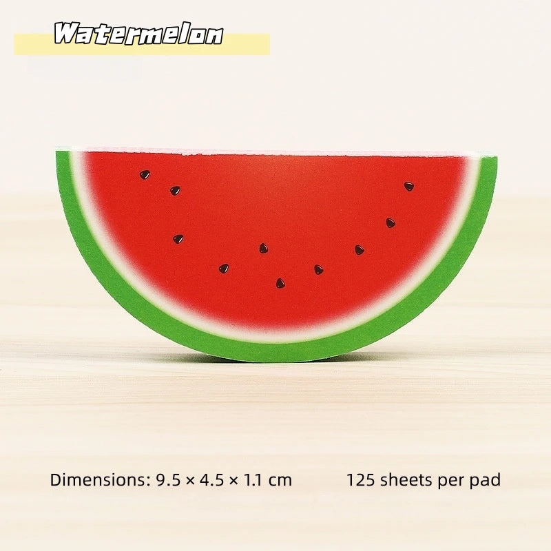 Notas Adhesivas 3D en Forma de Fruta - Bloc de Notas Creativo