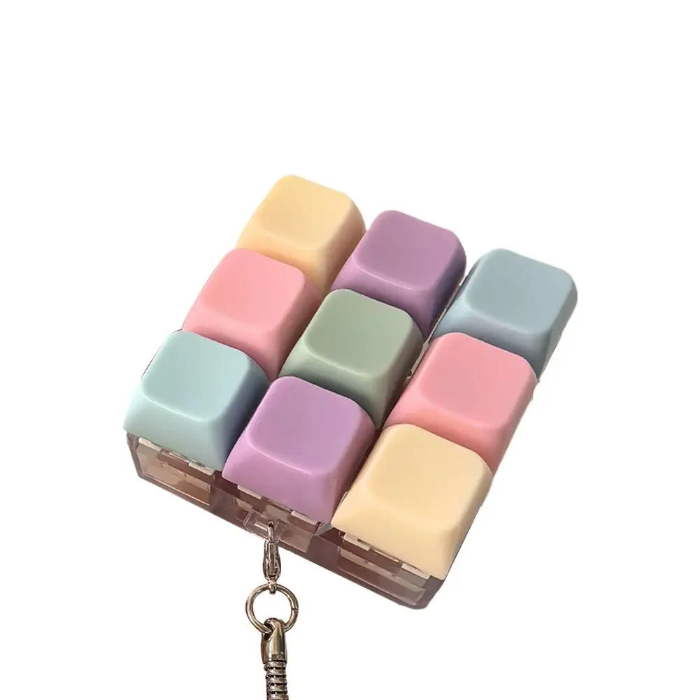 Mini Teclado Antiestrés con Llavero (Fidget Clicker)