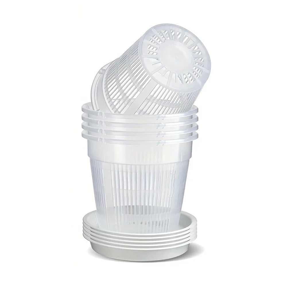 5pcs Maceta de Cultivo Transpirable para Plantas - Plantas con Ventilación
