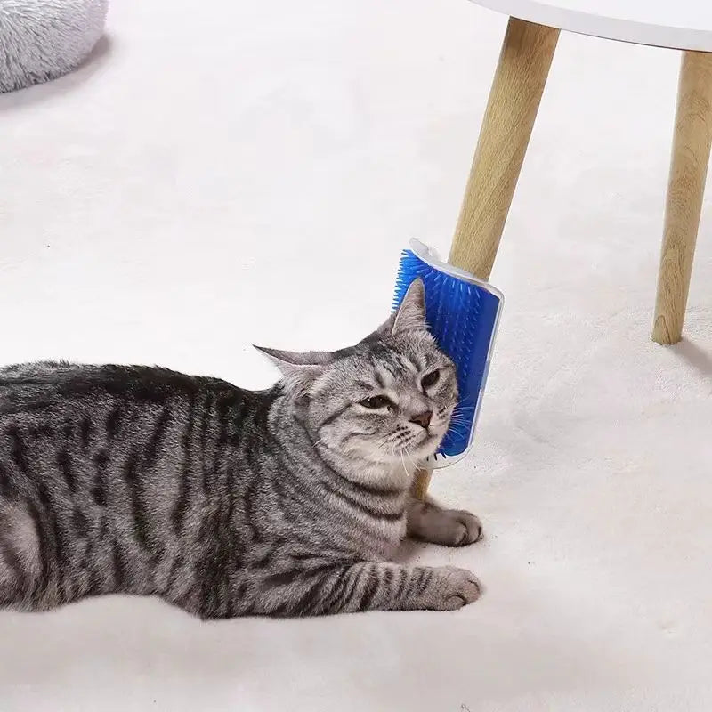 Cepillo de Esquina para Gatos Autolimpiador con Función de Masaje