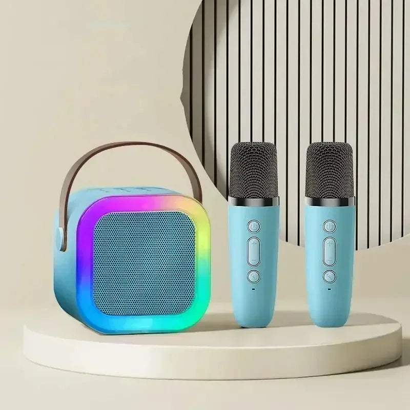 Bocina Karaoke Bluetooth K12 con Micrófono Inalámbrico