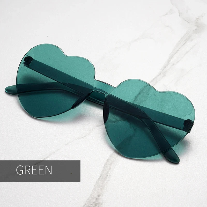 Gafas de Sol en Forma de Corazón – Lentes de Fiesta con Protección UV