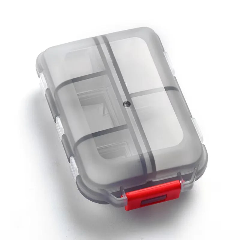Pastillero Portátil de 3 Compartimentos - Estuche Impermeable y Colorido