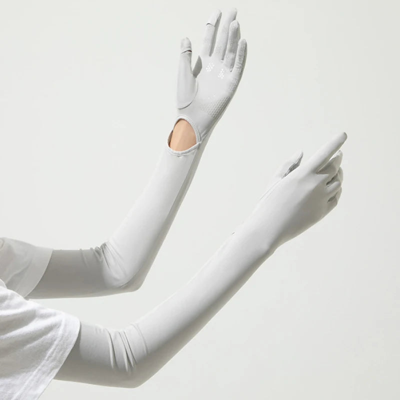 Guantes Largos de Protección UV UPF50+ - Mangas de Verano para Conducir