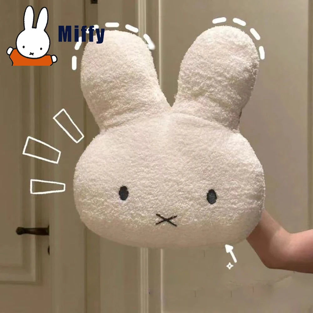 Peluche Kawaii Miffy 40CM - Almohada Suave de Conejo para Decoración