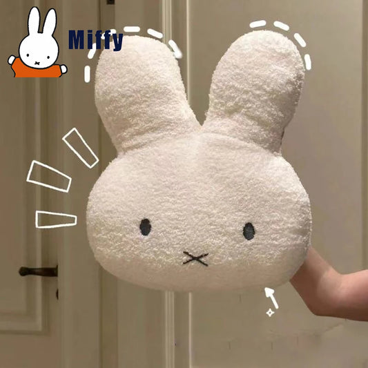 Peluche Kawaii Miffy 40CM - Almohada Suave de Conejo para Decoración