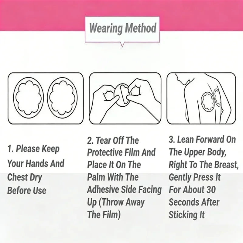 Nipple Cover Invisible de Poliéster - Protectores Adhesivos 6 cm