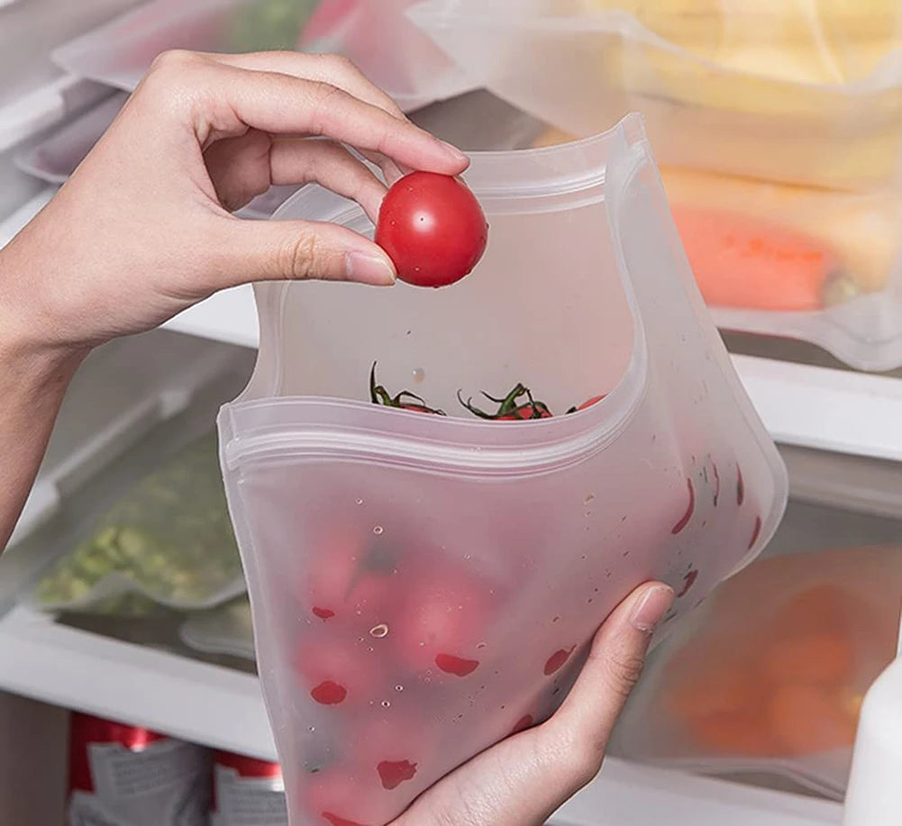 Bolsa Reutilizable de Silicona para Alimentos
