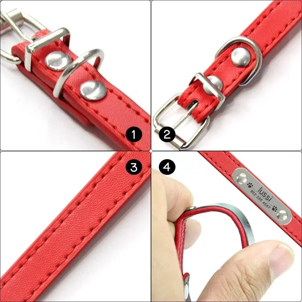Collar Personalizado para Perro con Placa Grabada