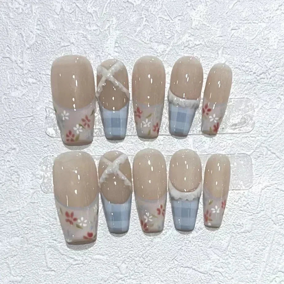 Uñas Artificiales con Adhesivos | Set de Press On Nails para Nail Art
