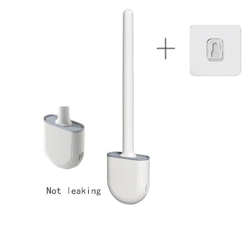 Cepillo de Baño de Silicona Flexible con Soporte