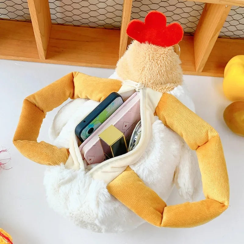 Bolsa Peluche Gallina Divertida Ugly – Bolso Plush Original
