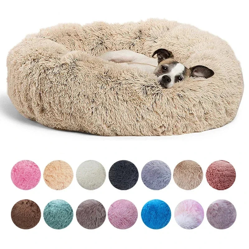 Cama Redonda Suave para Perros y Gatos – Cama Acolchada para Mascotas