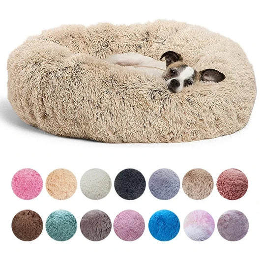 Cama Redonda Suave para Perros y Gatos – Cama Acolchada para Mascotas