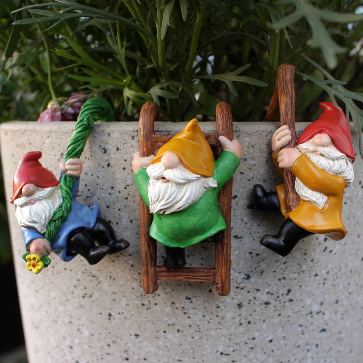 Mini Gnomos Decorativos para Macetas